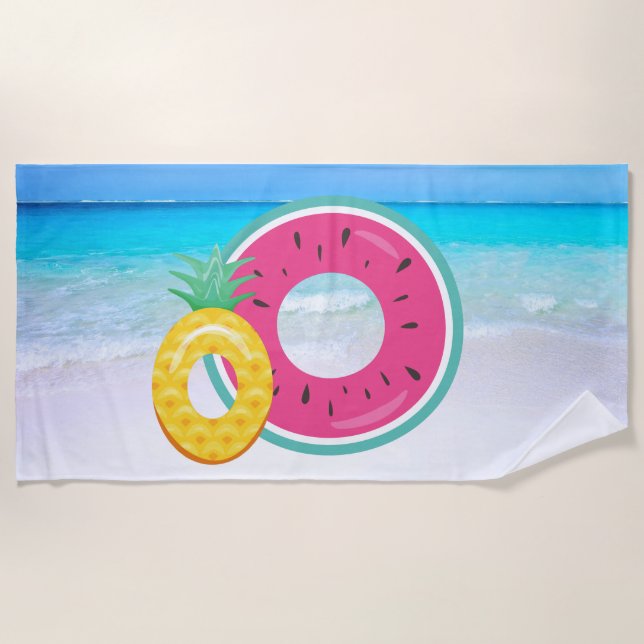 Toalha de praia do melão-de-água (Frente)