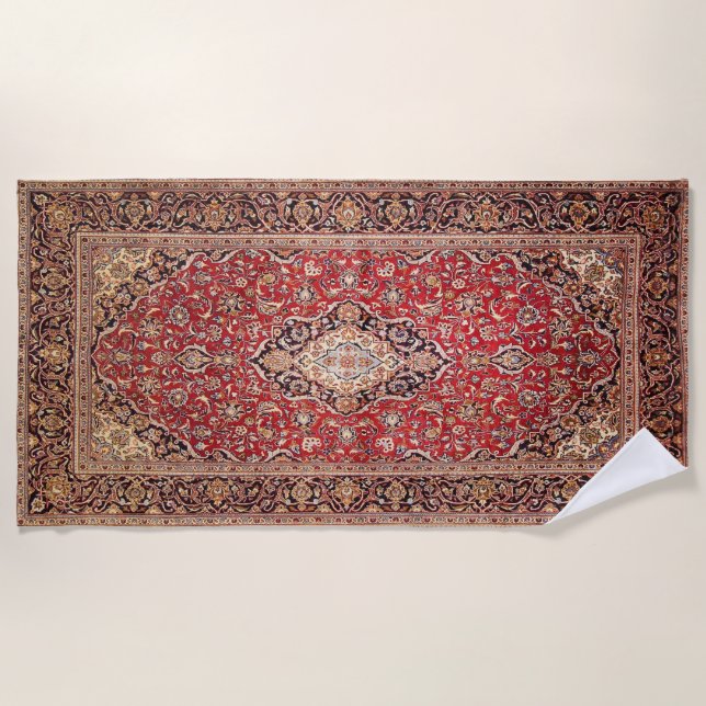 Toalha de praia do Rug Dudeism (Frente)