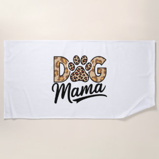 Toalha De Praia Dog Lover Leopard Print Paw