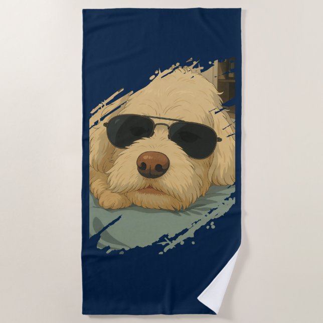 Toalha De Praia Dog Max Beach Towel (Frente)