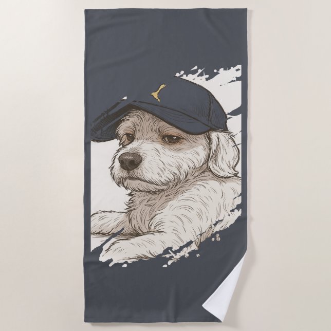 Toalha De Praia Dog Max Beach Towel (Frente)