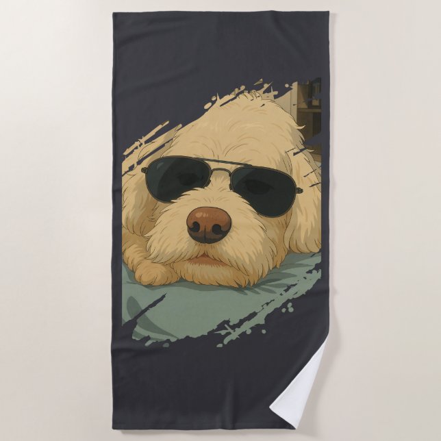 Toalha De Praia Dog Max Beach Towel (Frente)
