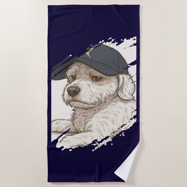 Toalha De Praia Dog Max Beach Towel (Frente)