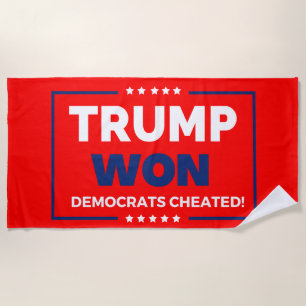 Toalha De Praia Donald Trump 2024 Trump Won