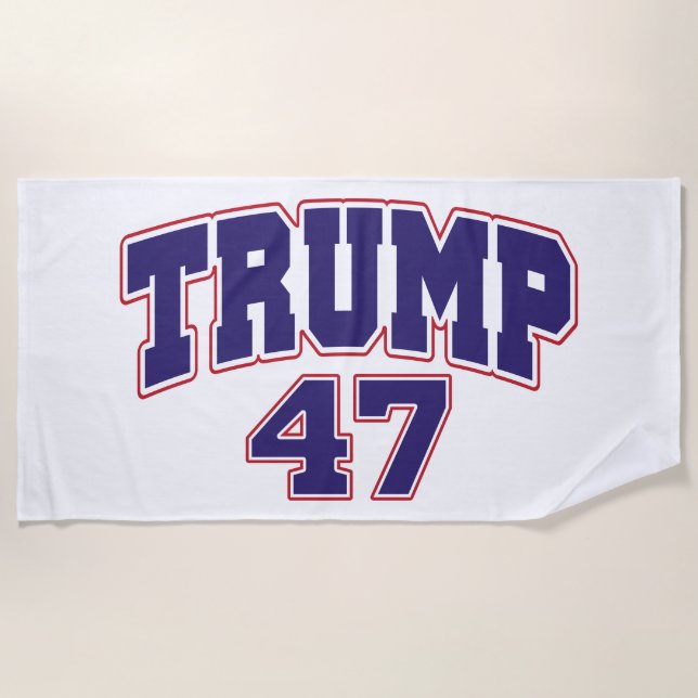 Toalha De Praia Donald Trump 47 (Frente)