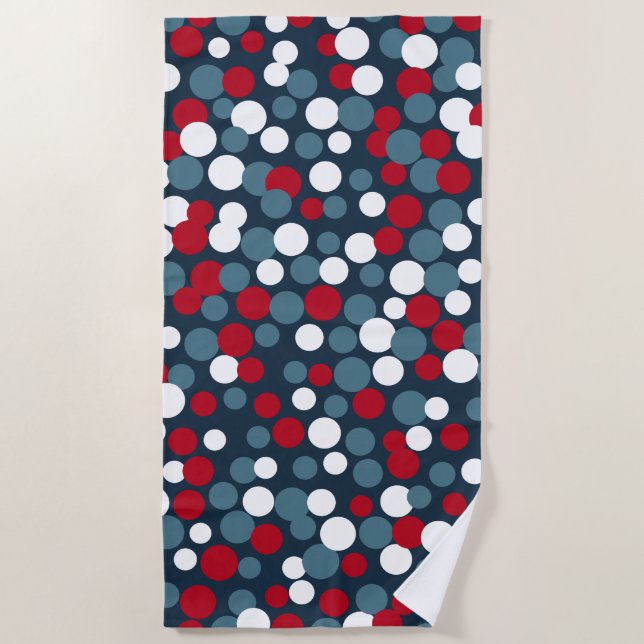 Toalha De Praia Dont Patriotic Dots Beach Piscina Towel Gift (Frente)