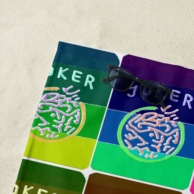 Toalha de praia dos palhaços do Mah Jongg (In Situ)