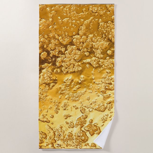 Toalha De Praia Dourado (Frente)