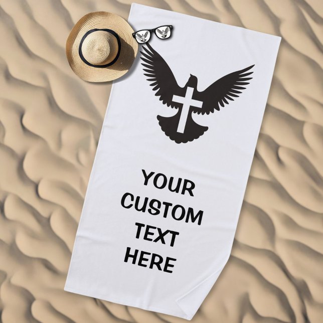 Toalha De Praia Dove com Cruz (Criador carregado)