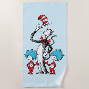 Toalha De Praia Dr. Seuss O Gato no Chapéu, Coisa Um e Coisa Doi