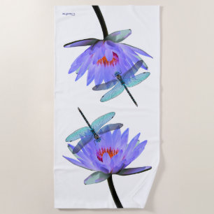 Toalha De Praia Dragões em Water Lily Beach Towel