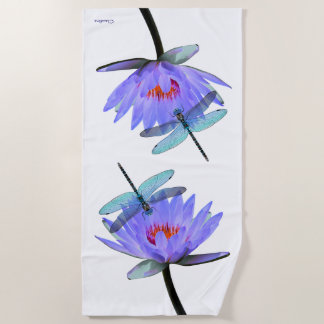 Toalha De Praia Dragões em Water Lily Beach Towel