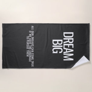 Toalha De Praia Dream Big Beach Towel