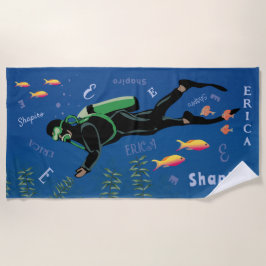 Toalha De Praia Driver SCUBA Personalizado