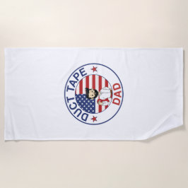 Toalha De Praia Duct Tape Dad - Beach Towel