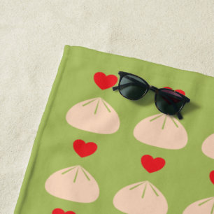 Toalha De Praia Dumpling Love Matcha Beach Towel