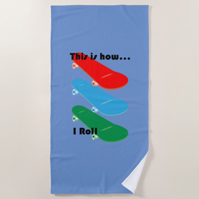 Toalha De Praia É assim que eu faço Design - Beach Towel (Frente)