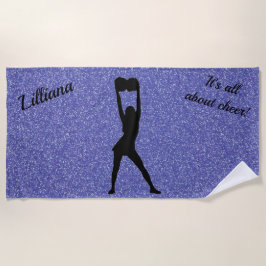 Toalha De Praia É tudo sobre Cheer! Glitter Beach Towel