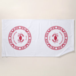 TOALHA DE PRAIA É UMA COISA MARINHA (CRABS)