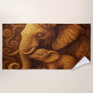 Toalha De Praia Elefante Majestoso