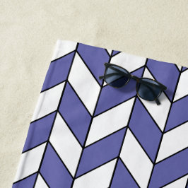 Toalha De Praia Elegante Herringbone Chevron Patterno