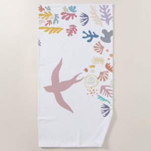 Toalha De Praia Elementos de Arte Dove Matisse