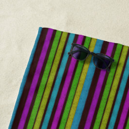 Toalha de praia em estufas a negrito