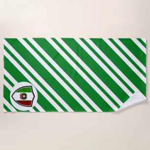 Toalha de praia emblema da bandeira italiana
