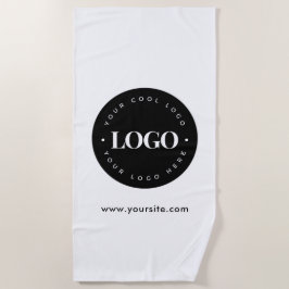 Toalha De Praia Empresa de negócio de texto e logotipos personaliz