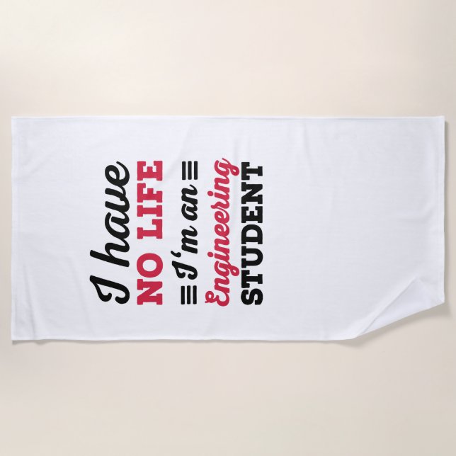 Toalha De Praia Engenharia (Frente)