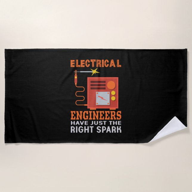 Toalha De Praia Engineer Electrical Engineers Have Just The Right (Frente)