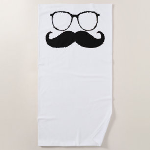 Toalha De Praia Engraçado bigode #23