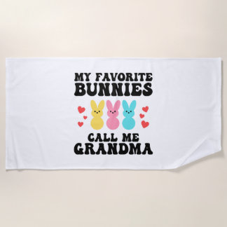 Toalha De Praia Engraçado, Meus Coelhinhos Favoritos Me Chamam De
