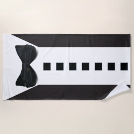 Toalha De Praia Engraçado Tuxedo 🎩 elegância Minimalista Bonita