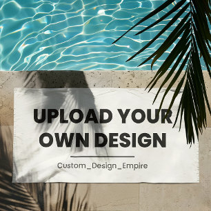 Toalha De Praia Envie Seu Próprio Design Aqui   Modelo Personaliza