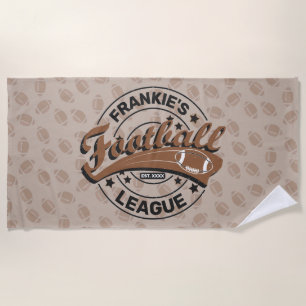 Toalha De Praia Equipe Personalizada de Jogadores da Liga de Futeb