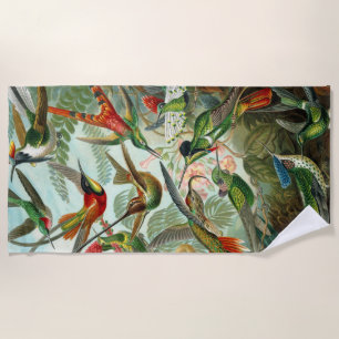 Toalha De Praia Ernst haeckel Hummingbird Divertido