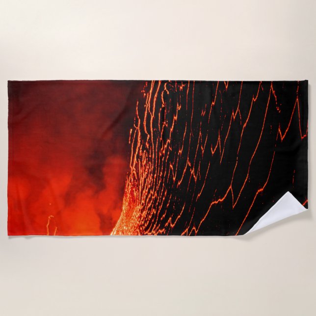 Toalha De Praia erupção vulcânica (Frente)