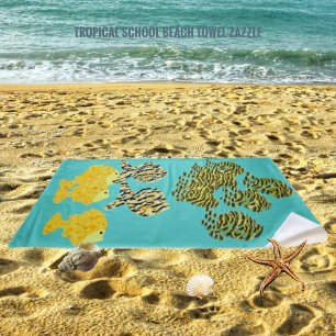 Toalha De Praia Escola Tropical