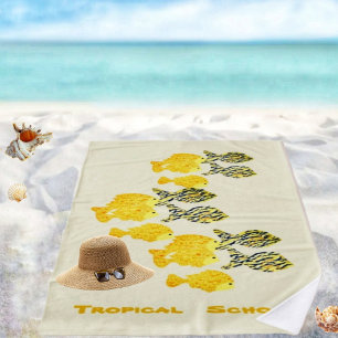 Toalha De Praia Escola Tropical