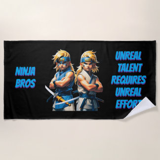 Toalha De Praia Esforço Irreal dos Irmãos Ninja