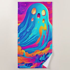 Toalha De Praia Espectral Ghost Halloween Art