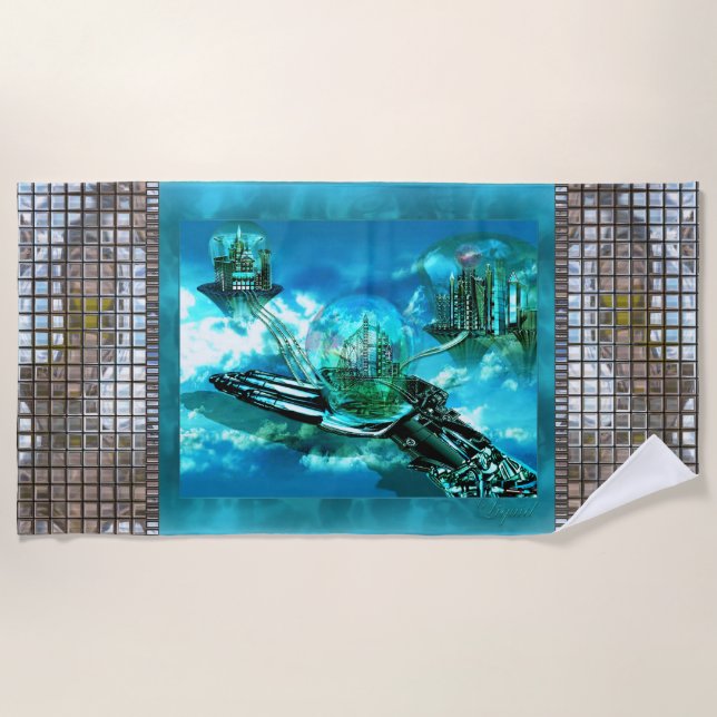 Toalha De Praia Esperança de Mão (Frente)