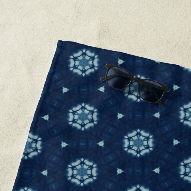 Toalha De Praia Espírito Indigo: Geometria Africana do Boho (In Situ)