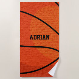 Toalha De Praia Esportes de basquete personalizados