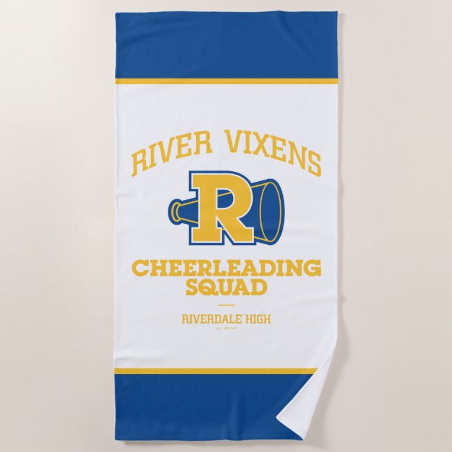 Toalha De Praia Esquadrão de Cheerhead River Vixens (Frente)