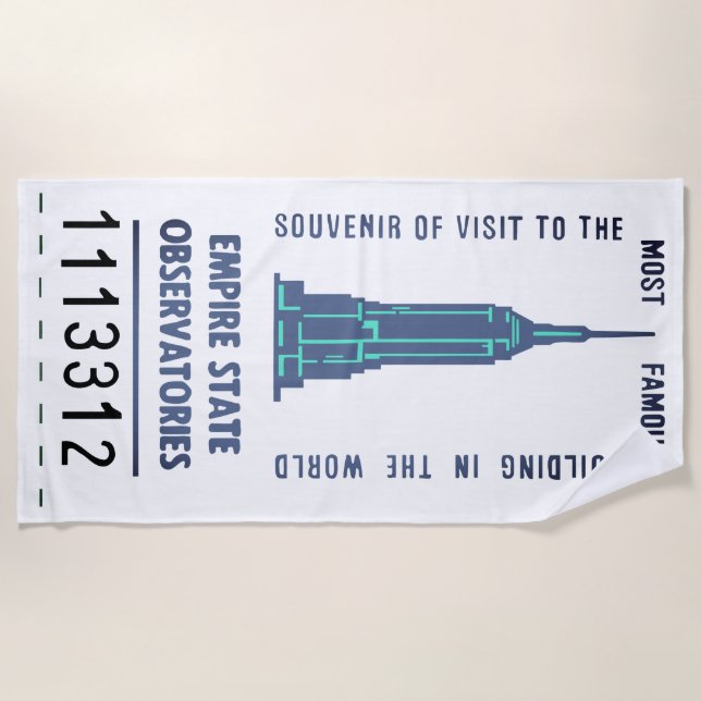 TOALHA DE PRAIA ESTADO EMPIRE (Frente)