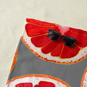 Toalha De Praia Estilo de praia de pintura gráfica rosa-d'água