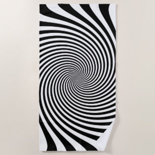 Toalha De Praia Estilo Zebra Estilo Preto e Branco Infinito Rodovi