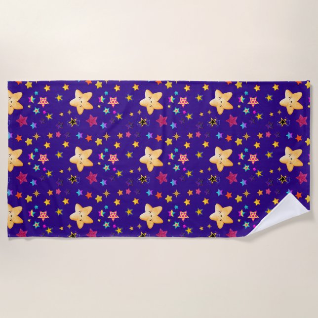 TOALHA DE PRAIA ESTRELAS (Frente)